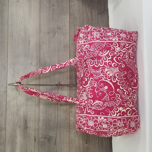 Vera Bradley Bags Vera Bradley Twirly Birds Pink Large Duffel